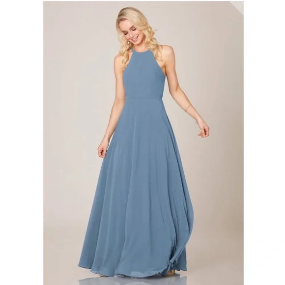 Bluestone bridesmaid dress Sorella Vita